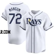 Jake Mangum Men's Tampa Bay Rays White Limited Home Jersey