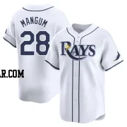 Jake Mangum Men's Tampa Bay Rays White Limited Home Jersey