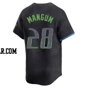 Jake Mangum Youth Tampa Bay Rays Charcoal Limited 2024 City Connect Jersey