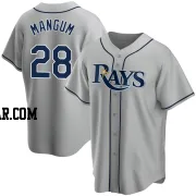 Jake Mangum Youth Tampa Bay Rays Gray Replica Road Jersey