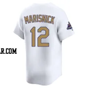 Jake Marisnick Men's Los Angeles Dodgers Gold Limited White 2025 Collection Jersey