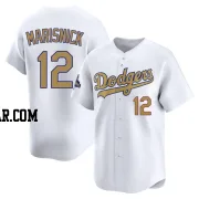 Jake Marisnick Youth Los Angeles Dodgers Gold Limited White 2025 Collection Jersey