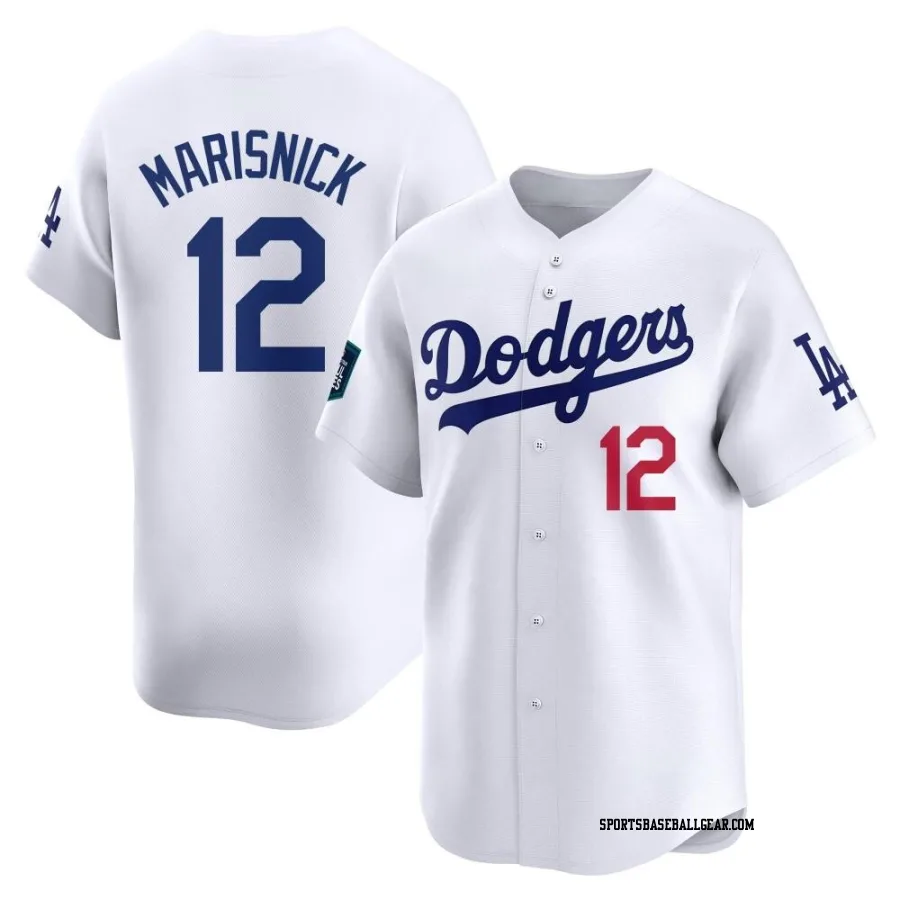 Jake Marisnick Youth Los Angeles Dodgers White Limited 2024 World Tour Seoul Series Home Jersey