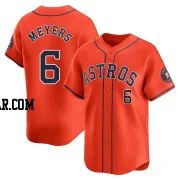 Jake Meyers Men's Houston Astros Orange Limited Alternate Jersey