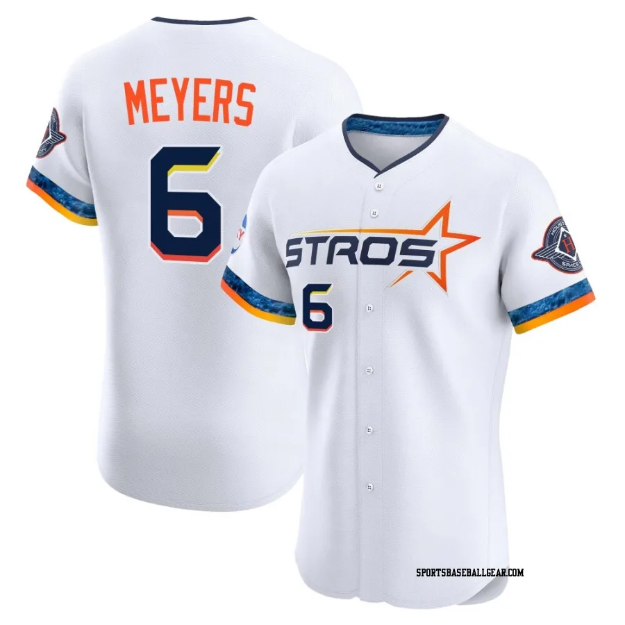 Jake Meyers Men's Houston Astros White Elite 2025 City Connect Jersey