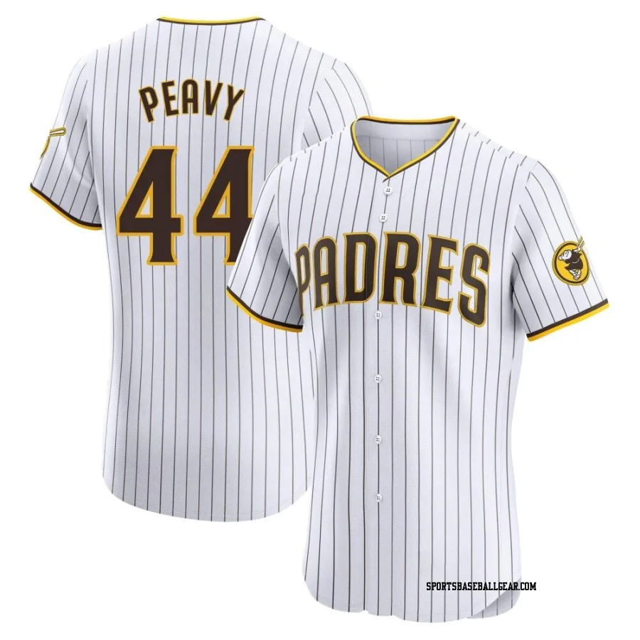 Jake Peavy Men's San Diego Padres White Elite Home Jersey