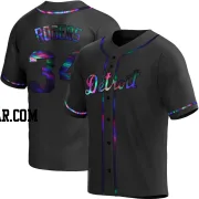 Jake Rogers Youth Detroit Tigers Black Holographic Replica Alternate Jersey
