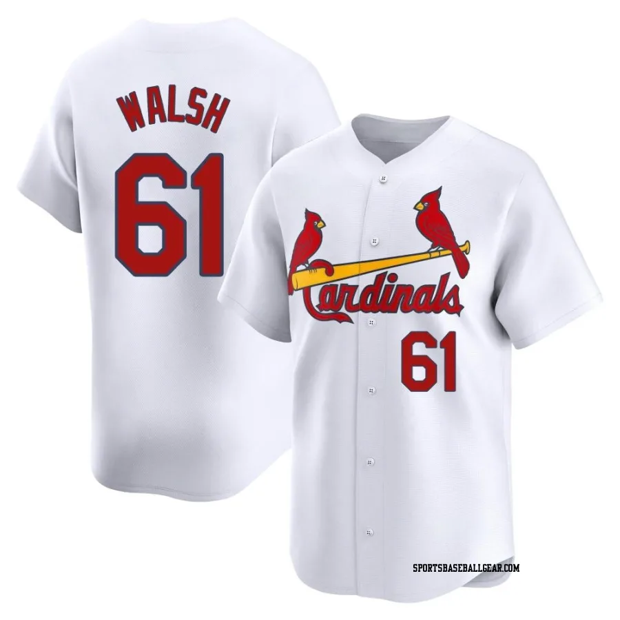 Jake Walsh Youth St. Louis Cardinals White Limited Home Jersey