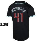 Jake Woodford Men's Arizona Diamondbacks Black Limited Alternate Jersey