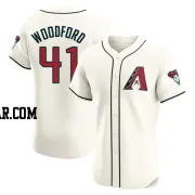Jake Woodford Men's Arizona Diamondbacks Cream Elite Home Jersey