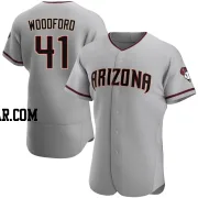 Jake Woodford Men's Arizona Diamondbacks Gray Authentic Road Jersey
