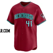 Jake Woodford Men's Arizona Diamondbacks Red Limited Alternate Jersey
