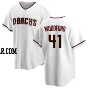 Jake Woodford Men's Arizona Diamondbacks White Replica Home Jersey