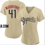 Jake Woodford Women's Arizona Diamondbacks Gold Authentic 2021 City Connect Cool Base Jersey