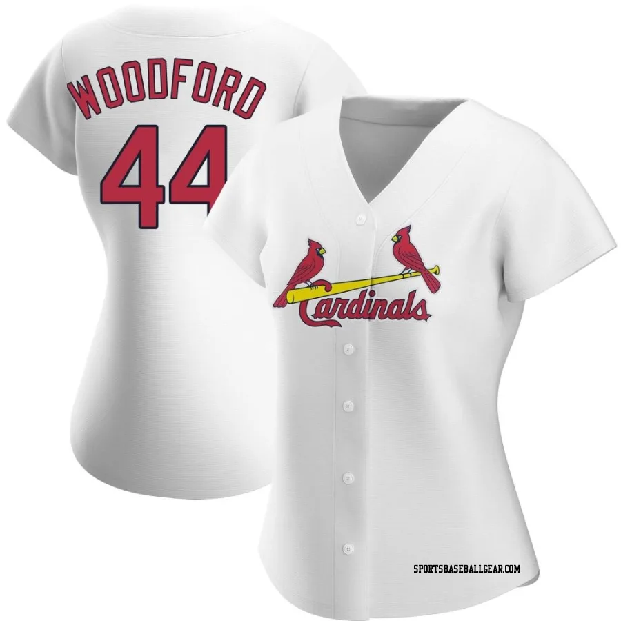 Jake Woodford Women's St. Louis Cardinals White Authentic Home Jersey