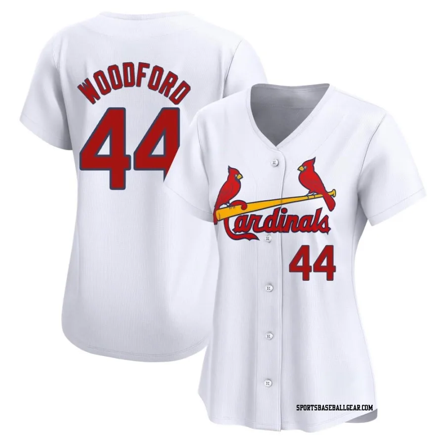 Jake Woodford Women's St. Louis Cardinals White Limited Home Jersey