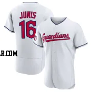 Jakob Junis Men's Cleveland Guardians White Authentic Home Jersey
