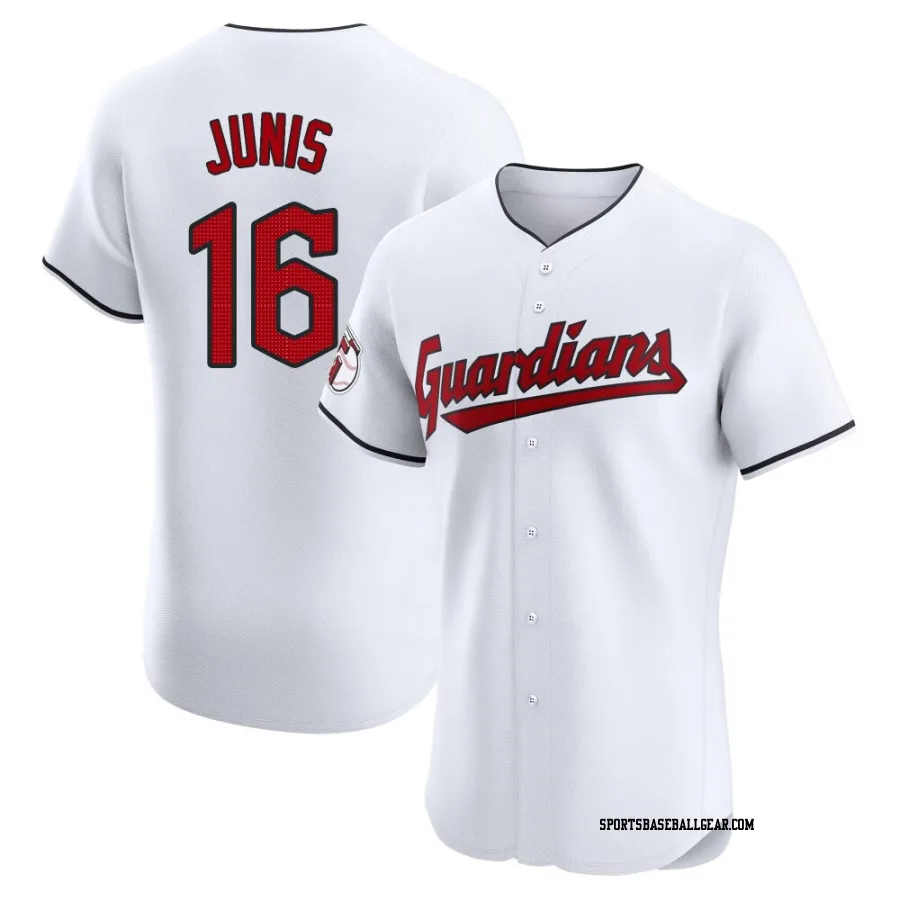 Jakob Junis Men's Cleveland Guardians White Elite Home Jersey