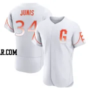 Jakob Junis Men's San Francisco Giants White Authentic 2021 City Connect Jersey