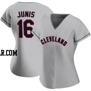 Jakob Junis Women's Cleveland Guardians Gray Replica Road Jersey