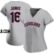 Jakob Junis Women's Cleveland Guardians Gray Replica Road Jersey