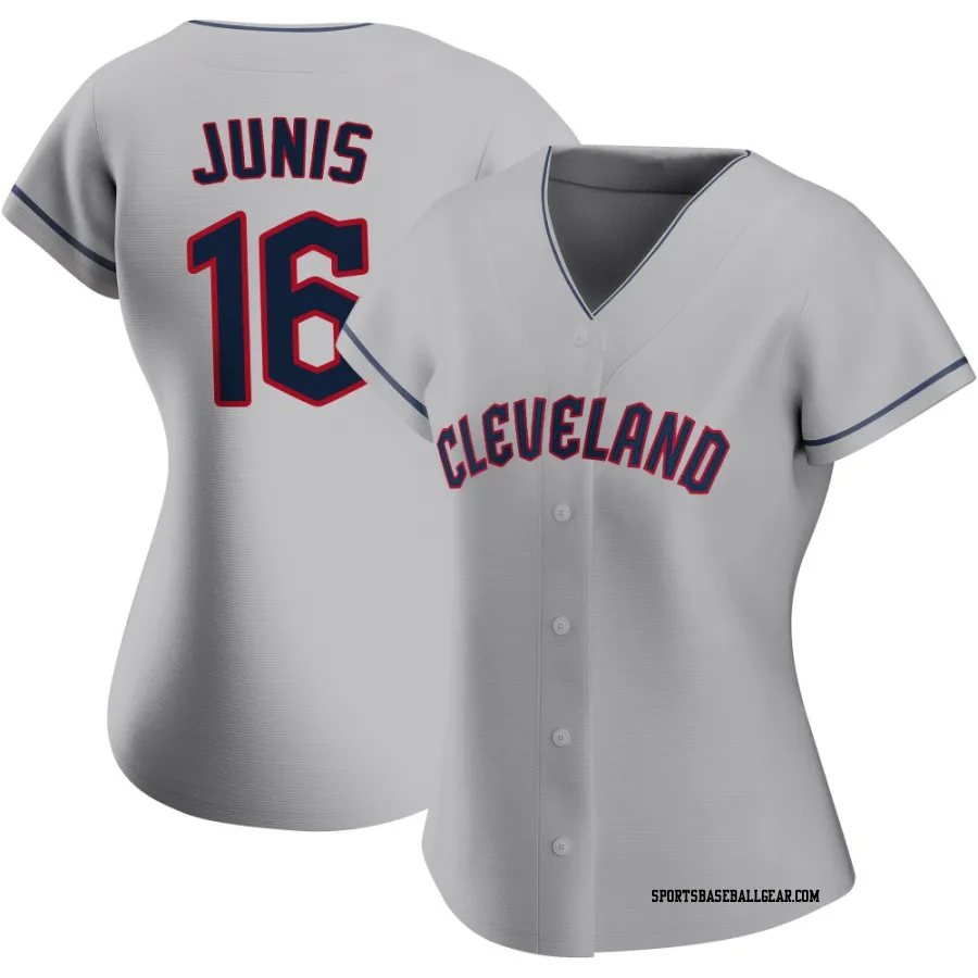Jakob Junis Women's Cleveland Guardians Gray Replica Road Jersey
