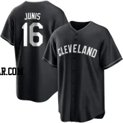 Jakob Junis Youth Cleveland Guardians Black/White Replica Jersey
