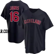 Jakob Junis Youth Cleveland Guardians Navy Replica Alternate Jersey