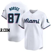 Jakob Marsee Youth Miami Marlins White Limited Home Jersey