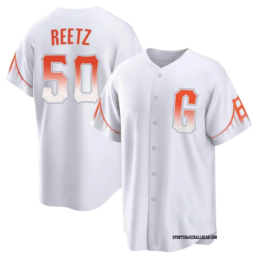 Jakson Reetz Youth San Francisco Giants White Replica 2021 City Connect Jersey