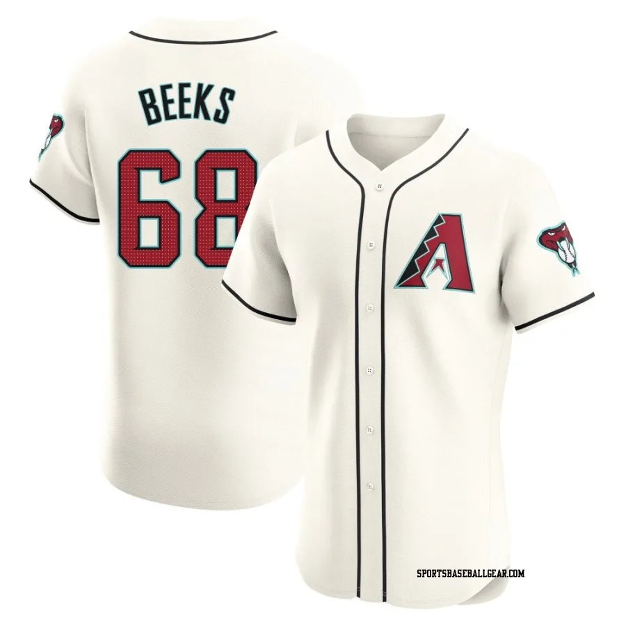 Jalen Beeks Men's Arizona Diamondbacks Cream Elite Home Jersey