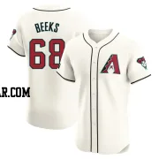 Jalen Beeks Men's Arizona Diamondbacks Cream Elite Home Patch Jersey