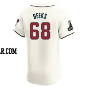 Jalen Beeks Men's Arizona Diamondbacks Cream Elite Home Patch Jersey