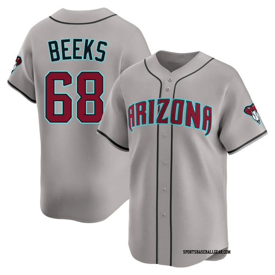 Jalen Beeks Men's Arizona Diamondbacks Gray Limited Alternate Jersey
