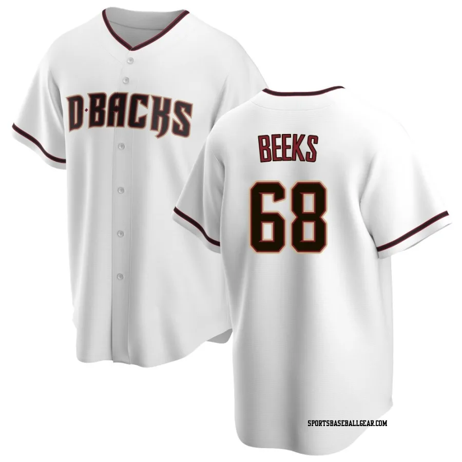 Jalen Beeks Men's Arizona Diamondbacks White Replica Home Jersey