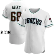 Jalen Beeks Men's Arizona Diamondbacks White/Teal Authentic Alternate Jersey