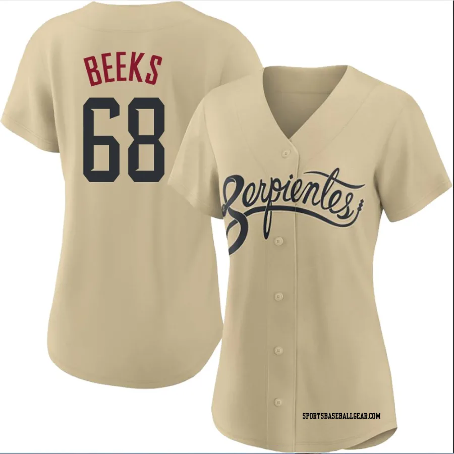 Jalen Beeks Women's Arizona Diamondbacks Gold Replica 2021 City Connect Cool Base Jersey