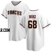 Jalen Beeks Youth Arizona Diamondbacks White Replica Home Jersey