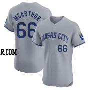 James McArthur Men's Kansas City Royals Gray Elite Road Jersey