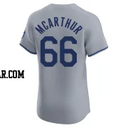 James McArthur Men's Kansas City Royals Gray Elite Road Jersey