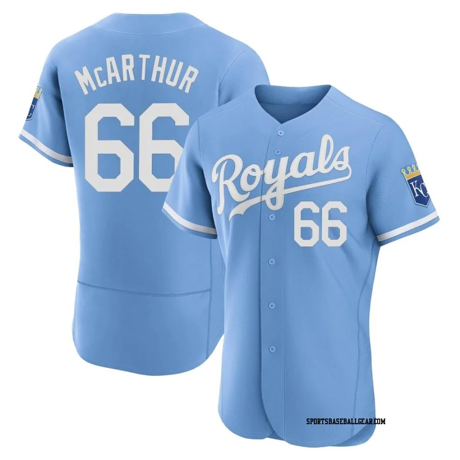 James McArthur Men's Kansas City Royals Light Blue Authentic 2022 Alternate Jersey