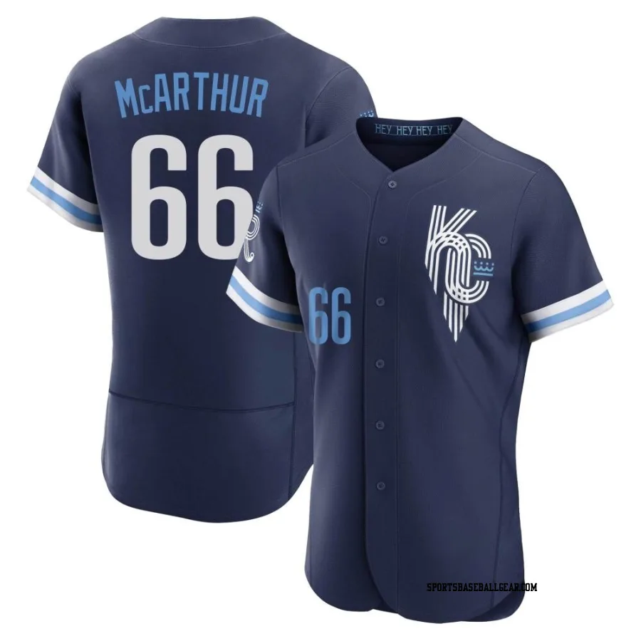 James McArthur Men's Kansas City Royals Navy Authentic 2022 City Connect Jersey