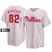 James McArthur Men's Philadelphia Phillies White Replica 2022 World Series Home Jersey