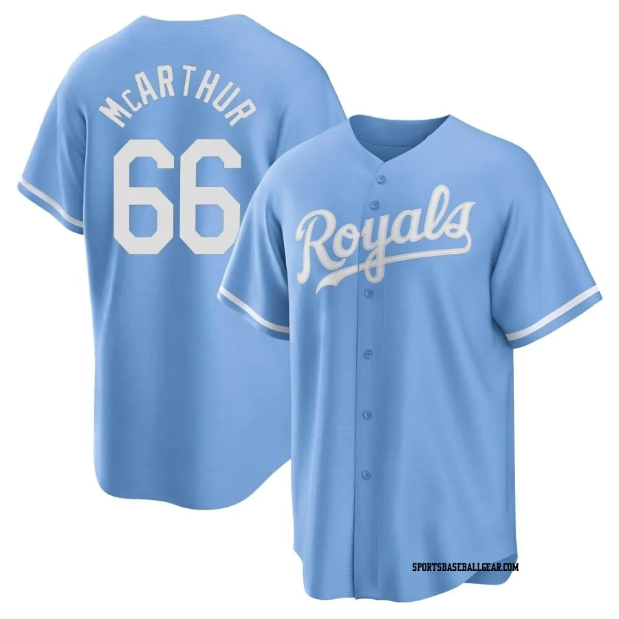 James McArthur Youth Kansas City Royals Light Blue Replica 2022 Alternate Jersey