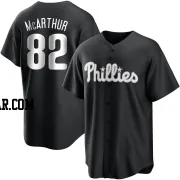 James McArthur Youth Philadelphia Phillies Black/White Replica Jersey