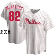 James McArthur Youth Philadelphia Phillies White Replica Home Jersey