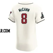 James McCann Men's Arizona Diamondbacks Cream Elite Home Patch Jersey