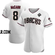 James McCann Men's Arizona Diamondbacks White Authentic Crimson Home 2023 World Series Jersey