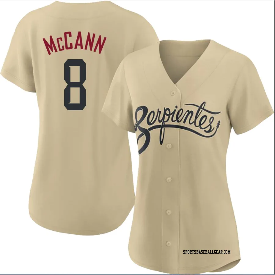 James McCann Women's Arizona Diamondbacks Gold Authentic 2021 City Connect Cool Base Jersey