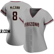 James McCann Women's Arizona Diamondbacks Gray Replica Road Jersey